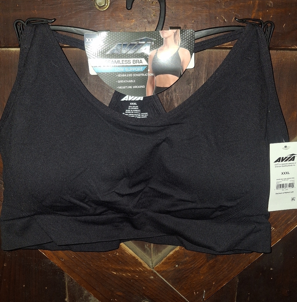 Avia Black Seamless Bra
